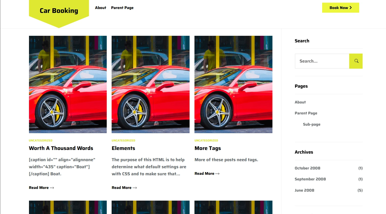 Autovermietung Website Design Homburg